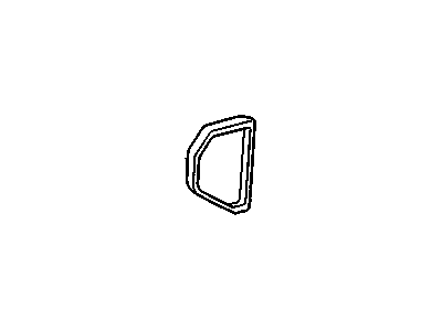 GM 12376853 Cover,Rear Seat Upper Hinge *Pewter