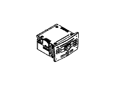 GM 13293406 Radio,Amplitude Modulation/Frequency Modulation *Matt Chrome