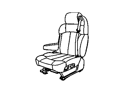 GM 89046486 Seat Asm,Driver (W/ Belt) *Pewter