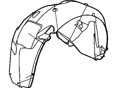 GM 92270538 Liner, Front Wheelhouse