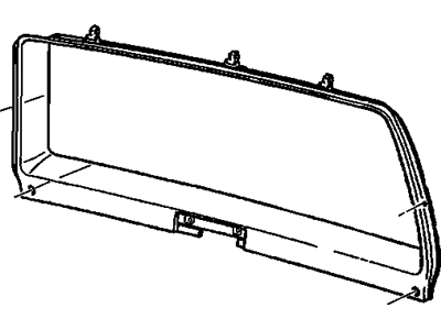 GM 15137468 Molding, Lift Gate Window Garnish *Neutral