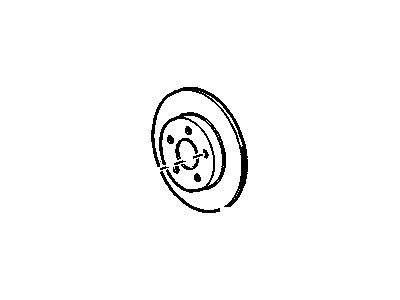 GM 19303822 Rear Brake Rotor