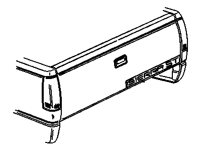 GM 15622666 DECAL, End Gate and Rear Door Decoration