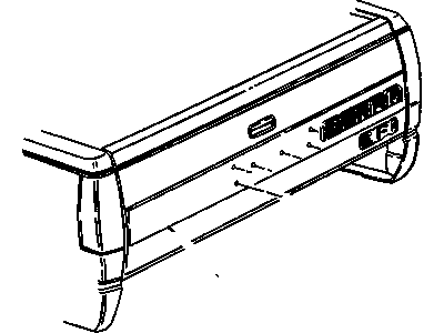 GM 15552341 Decal, Pick Up Box End Gate (Gmc)