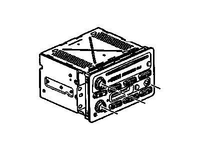 GM 10357893 Radio Assembly, Amplitude Modulation/Frequency Modulation Stereo & Clock & Audio Disc