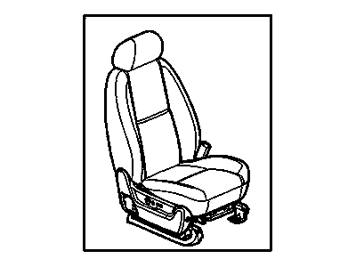 GM 25826237 Seat Assembly, Pass *Light Cashmere
