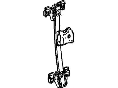 GM 25885884 Rear Side Door Window Regulator Assembly