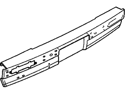 GM 1638101 Bar Assembly, Rear Bumper Imp