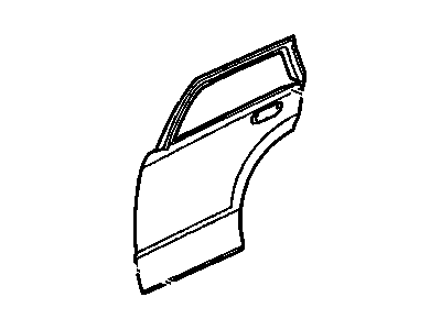 GM 89025812 Panel Asm,Rear Side Door Outer (LH)