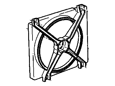 GM 22049804 Shroud Pkg, Electric Cooling Fan