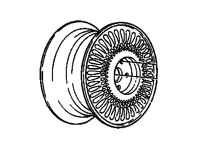 GM 3634769 Wheel Rim Unit, Aluminum