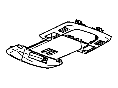 19299352 GM Bezel,Roof Front Compartment<See Guide/Contact Bfo*Cashmere Illustration 1 of 1