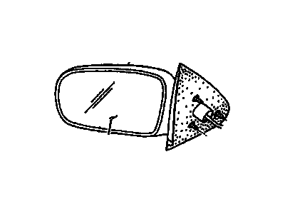 GM 10362457 Mirror Assembly, Outside Rear View