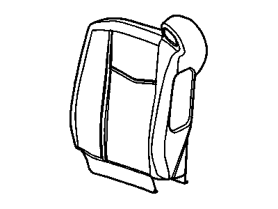 GM 19123302 Cover Asm,Driver Seat Back Cushion Gray *Gray