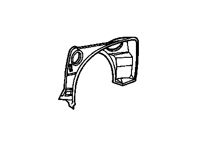 GM 10401925 Panel, Quarter Inner & Rear Wheelhouse 10401925 GM Panel, Quarter Inner & Rear Wheelhouse Illustration 1 of 1