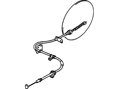 1992 Chevrolet Tracker Parking Brake Cable - 30005699