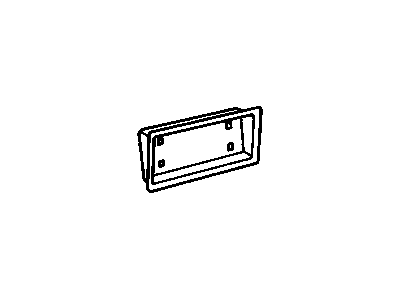 GM 10138995 Pocket Assembly, Rear License