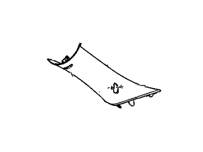 GM 20962795 Molding Assembly, Windshield Side Garnish *Gran Opl Gry