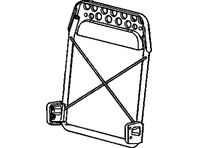 GM 12513593 Frame Asm,Rear Seat Back (Less Armrest)
