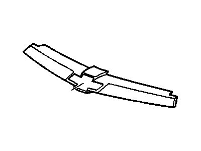 GM 12335674 Molding,Radiator Grille Upper (Primed)