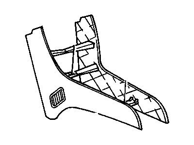 GM 22590008 Console Assembly, Front Floor Lower