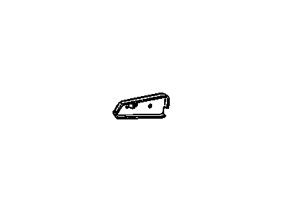 10250912 GM Bezel Assembly, Front Side Door Inside Handle *Graphite Illustration 1 of 1