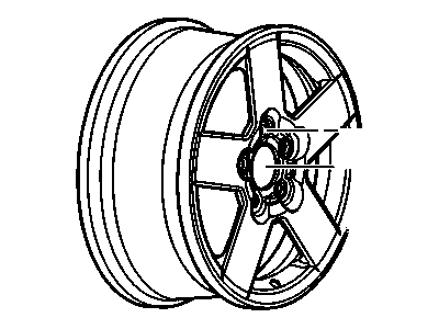 GM 9595553 Wheel Rim, 16X6.5 Aluminum 46Mm 0Ffset 115.0 Bellcrank