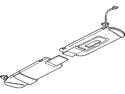 GM 15571423 Sunshade Assembly, Left *Blue*