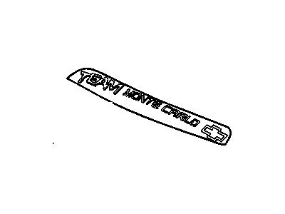 GM 88950965 Decal, Windshield Name *Silver
