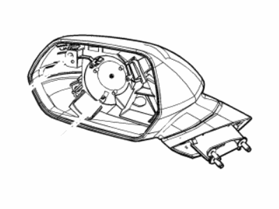 GM 84639833 Mirror Assembly, O/S Rr View *Serv Primer