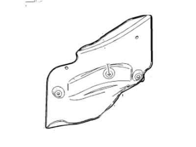 GM 23105388 Deflector, Front Brake Rotor Cooling Duct