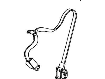 GM 88893460 Belt Kit,Passenger Seat (Retractor Side) *Regulator*Blue