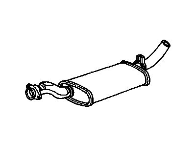 GM 15577841 Exhaust Muffler Assembly