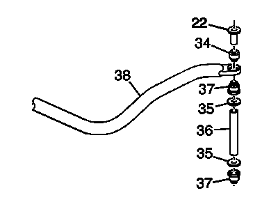 GM 10385580 Link,Front Stabilizer Shaft