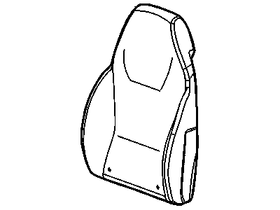 GM 25990209 Cover, Rear Seat Back Cushion 50/50 W/Consl *L.Ttnm/Ebny