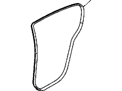 GM 13200156 Weatherstrip,Rear Side Door