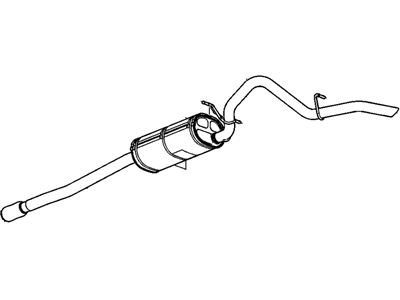 2010 GMC Sierra Muffler - 20920632