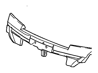 GM 25659105 Absorber, Front Bumper Fascia Energy