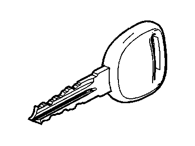GM 23489478 Key, Door Lock & Ignition Lock (Uncoded)