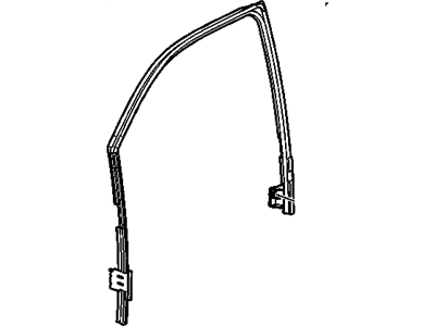 GM 15857606 Weatherstrip,Front Side Door