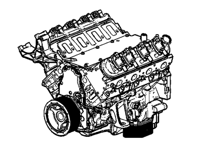 GM 12624262 Engine Assembly, Gasoline 6.2L Ls9 (Goodwrench)