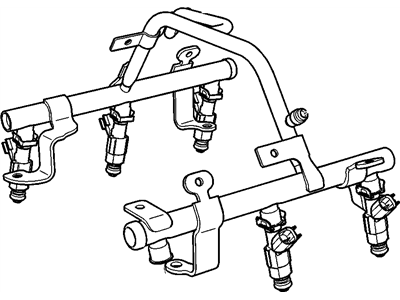 2004 Pontiac Grand Prix Fuel Rail - 12583223