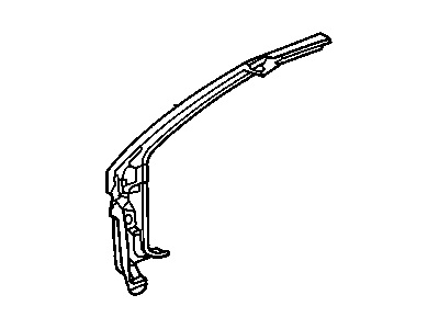 10281249 GM Front Body Hinge Pillar Panel Illustration 1 of 1