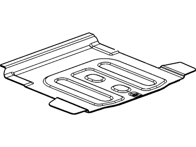 GM 95975185 Trim Assembly, Rear Compartment Floor Panel *Block, Grey Mixture