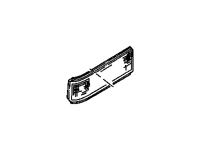 GM 16503840 Lens,Tail Lamp Rear