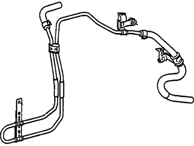 2008 Pontiac Vibe Power Steering Hose - 88971033