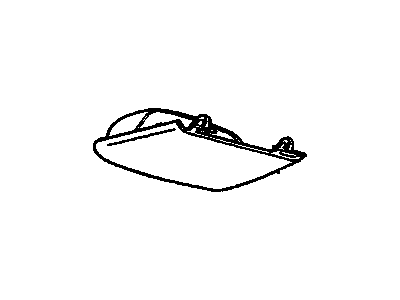 12518308 GM Door Assembly, Roof Console Sunglass Pocket *Paint To Match* Illustration 1 of 1