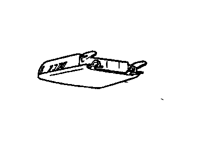 12505539 GM Door, Roof Console Rear Storage *Paint To Match* Illustration 1 of 1