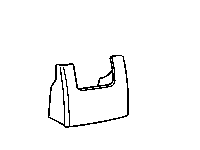 GM 15247489 Cover, Rear Seat Riser Finish Rh *Ebony