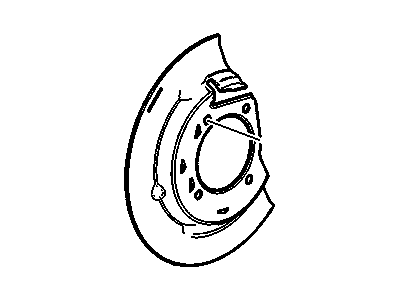 Cadillac Escalade Brake Backing Plate - 22752758